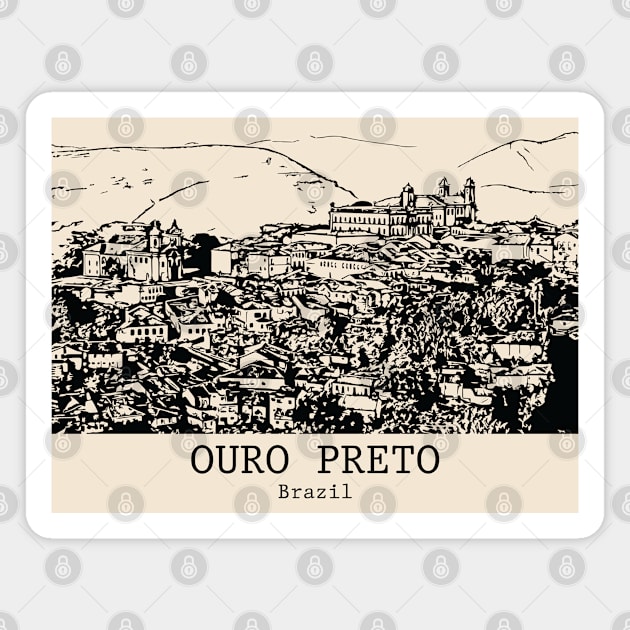 Ouro Preto - Brazil Magnet by Lakeric